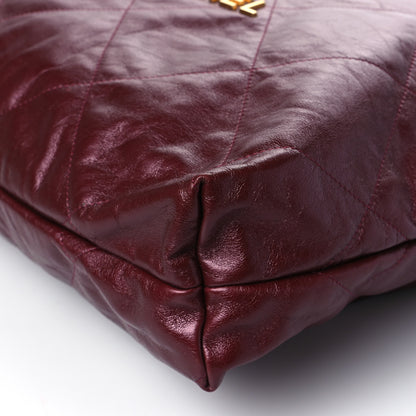 Chanel Metallic Calfskin Quilted Large Chanel 22 Burgundy 6 of 9