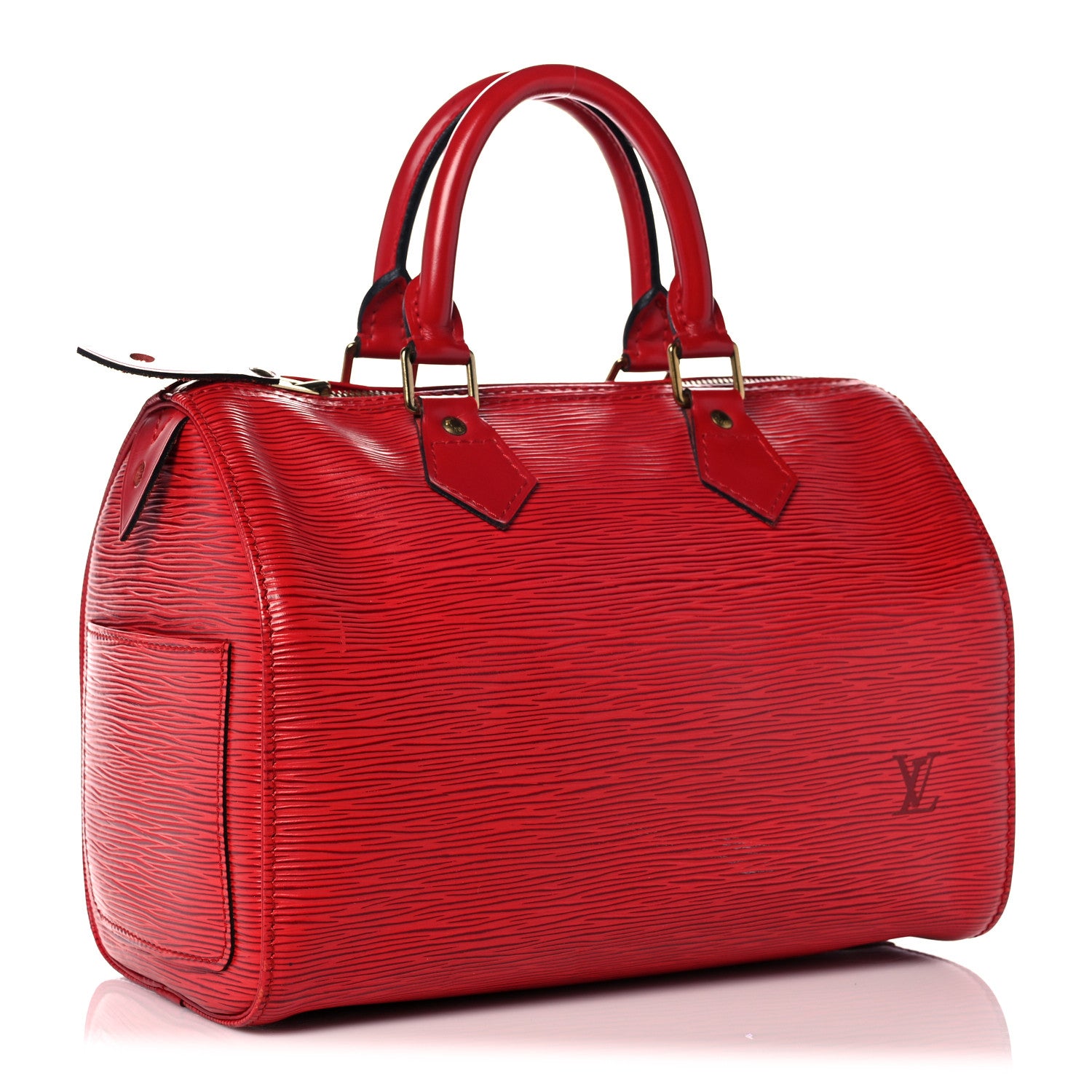 Louis Vuitton Epi Speedy 25 Rouge 3 of 19