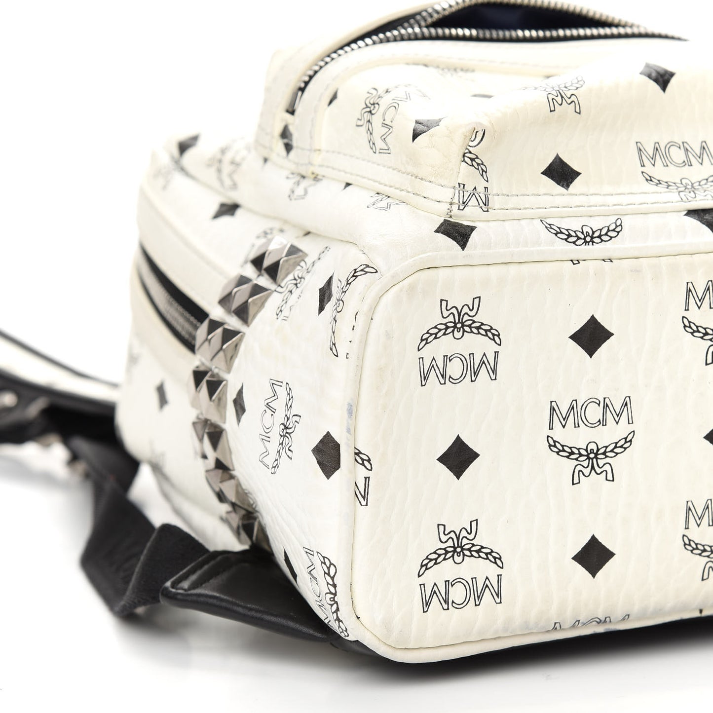 Visetos Side Stud Mini Stark Backpack White