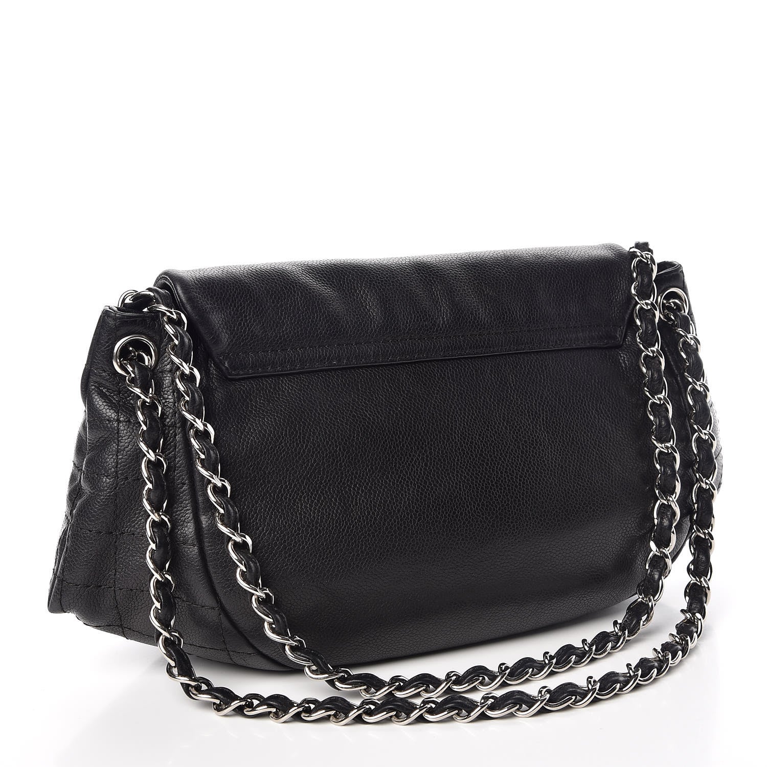 Chanel Caviar Half Moon Large Flap Black 3 of 9