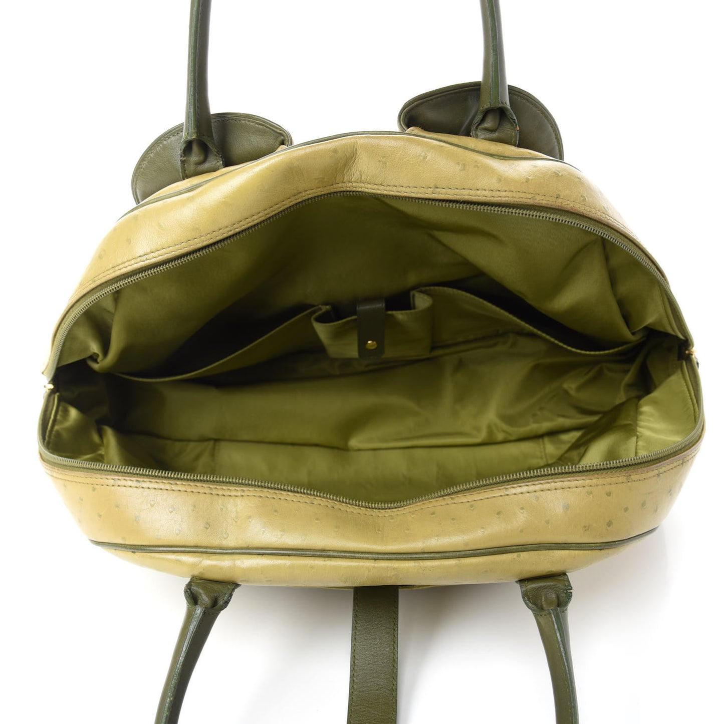 Ostrich Saddle Bowler Green