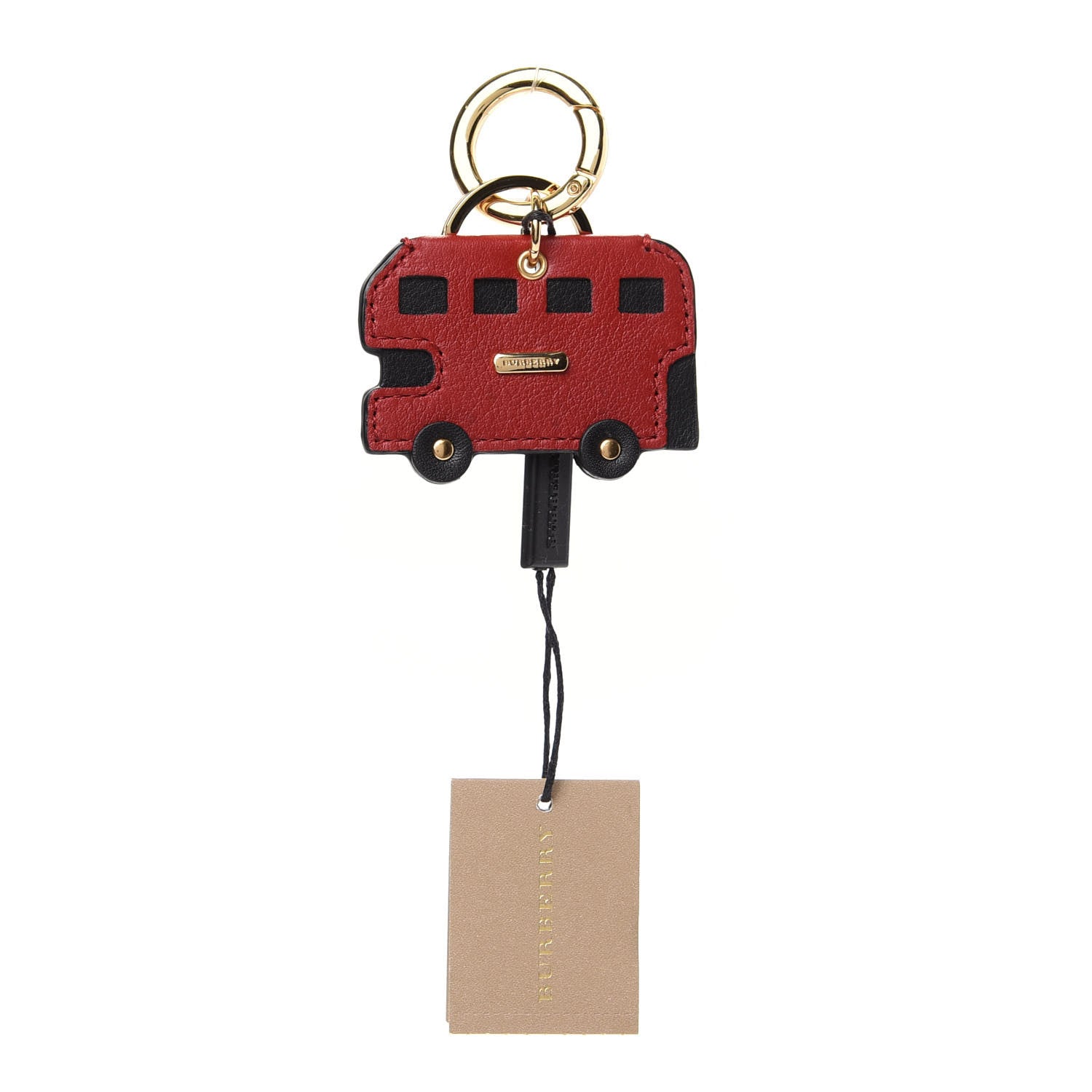 Burberry Calfskin London Bus Key Charm Parade Red 1 of 6