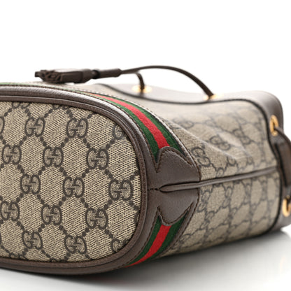 Gucci GG Supreme Monogram Web Small Ophidia Bucket Bag Brown 10 of 10