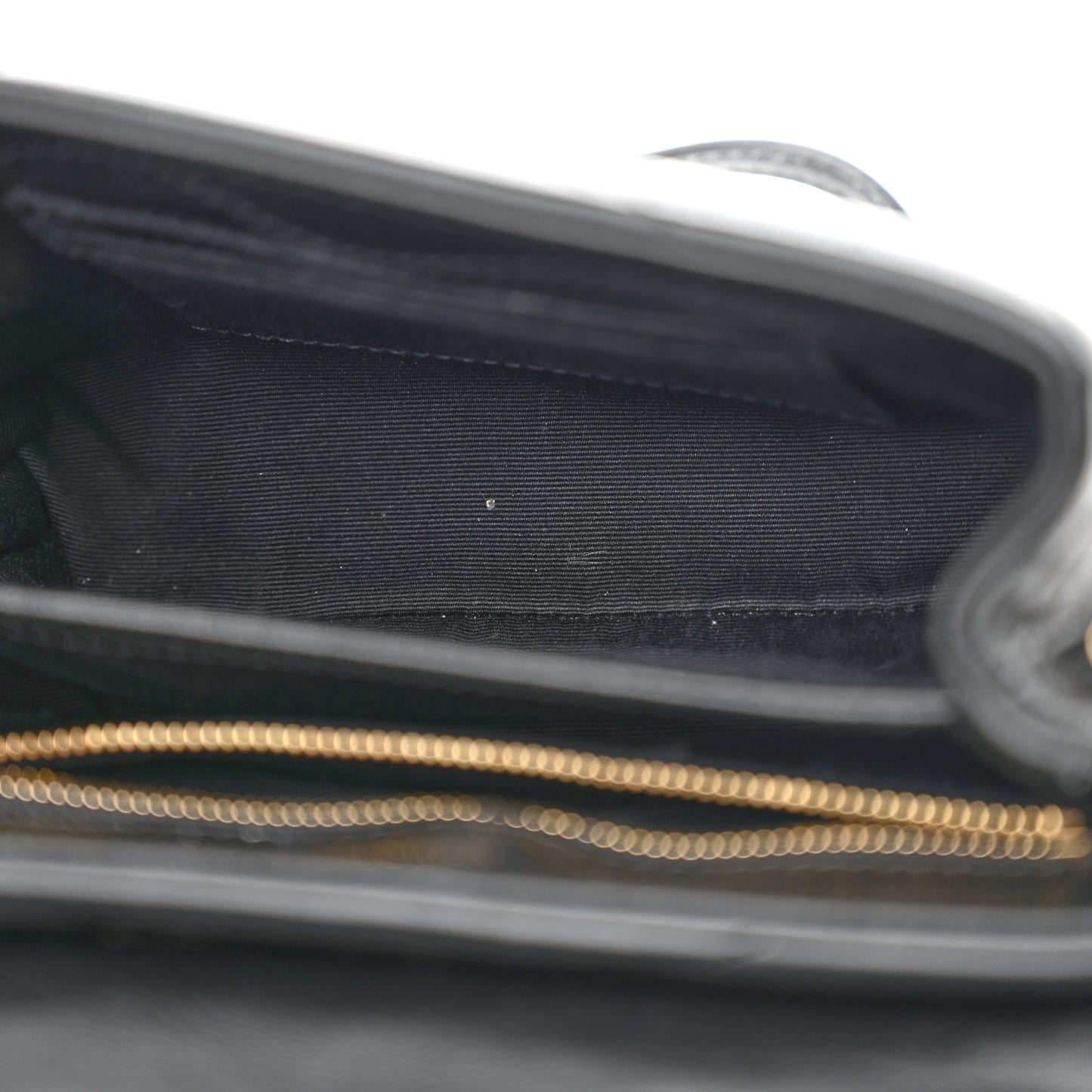 Calfskin Y Quilted Monogram Toy Loulou Crossbody Bag Black