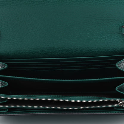 Gucci Calfskin Mini Dionysus Chain Wallet Emerald 4 of 4
