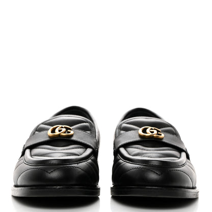 Gucci Nappa Matelasse Double G Marmont Loafers 38.5 Black 2 of 9