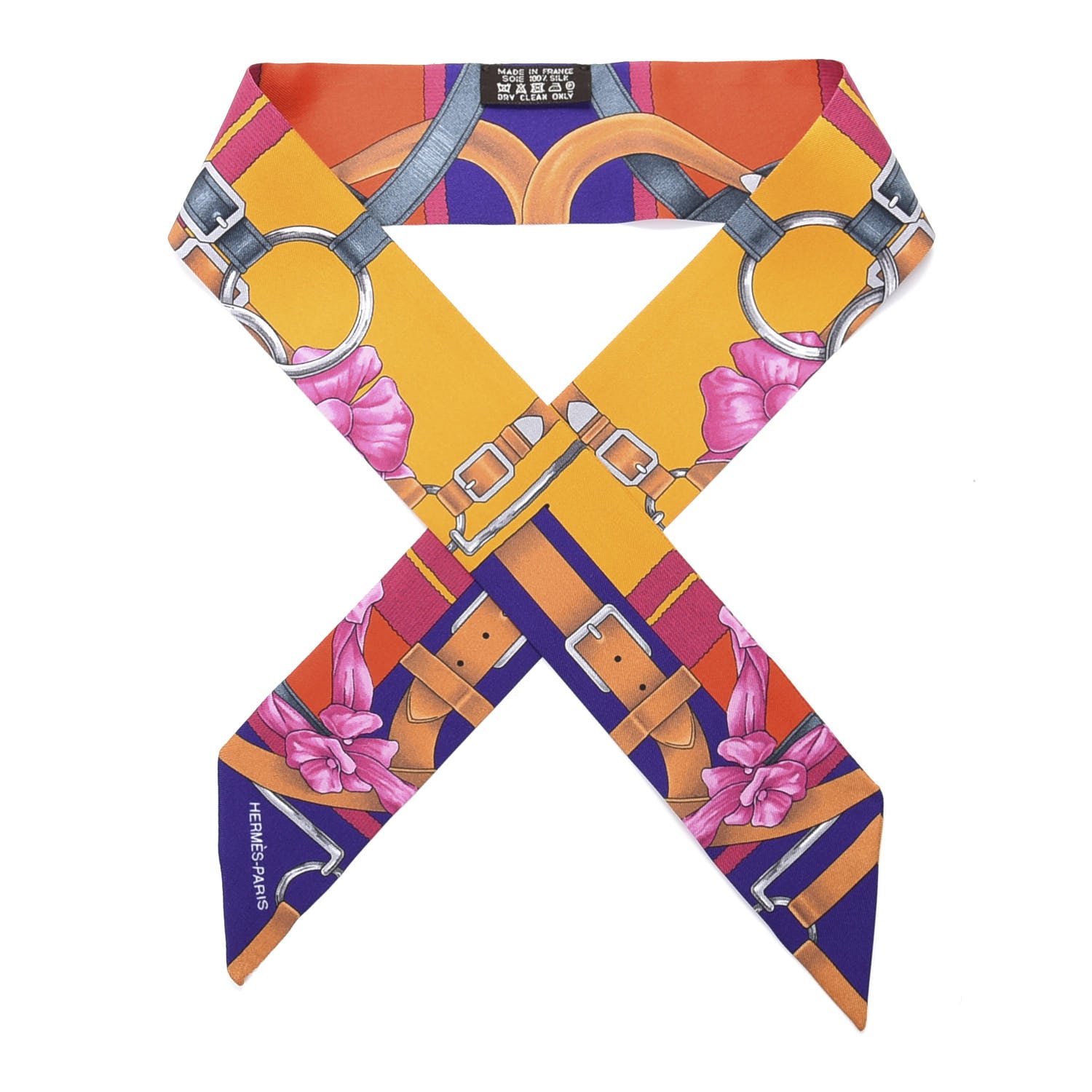 Hermes Silk Grand Manege Fleuri Twilly 1 of 4