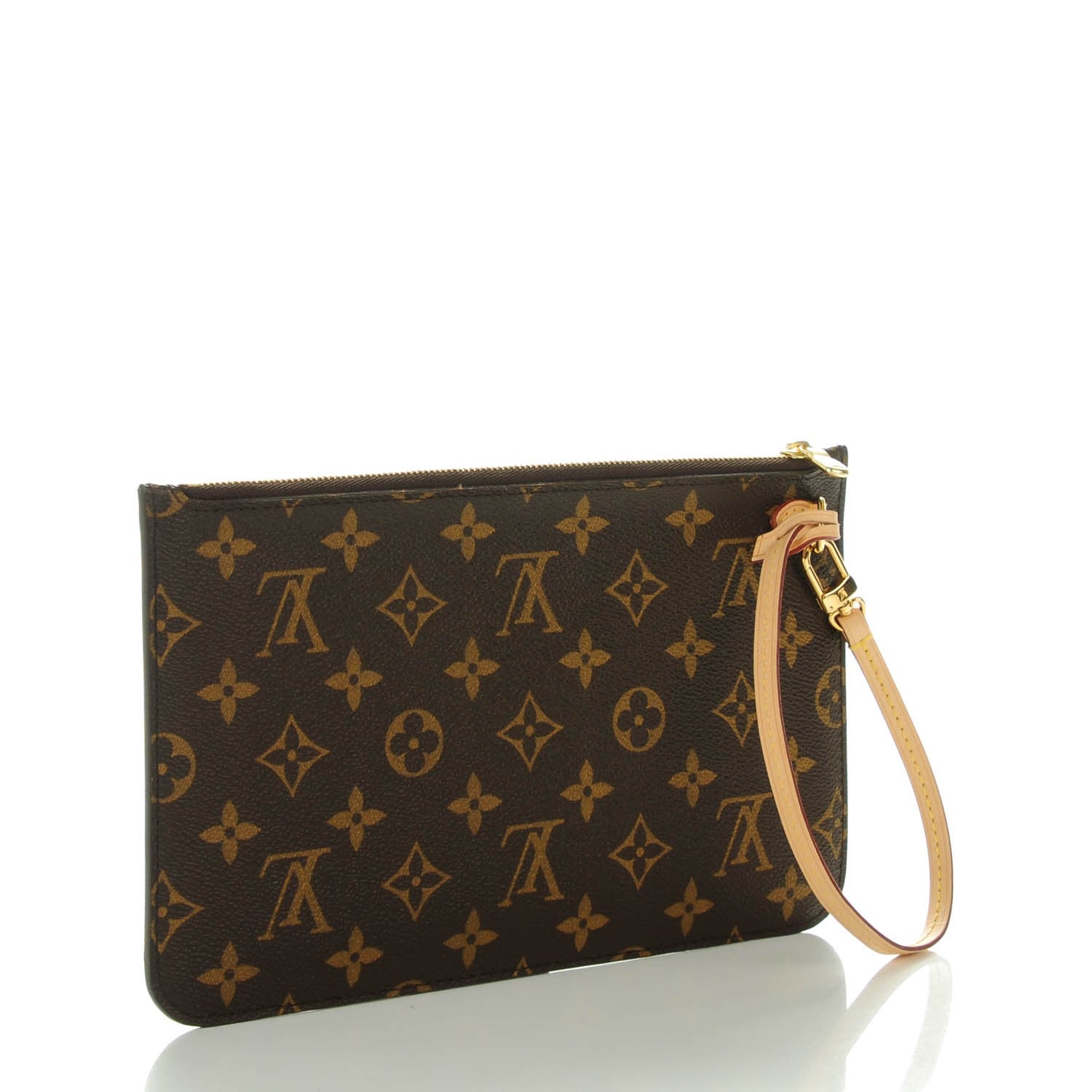 Louis Vuitton Monogram Neverfull MM GM Pochette Abricot 3 of 7