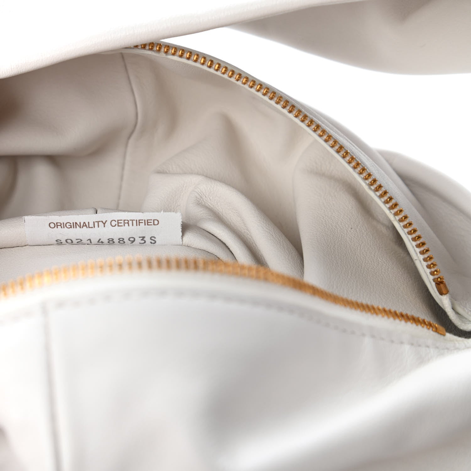 Bottega Veneta Calfskin Mini Double Knot Bag White 9 of 10