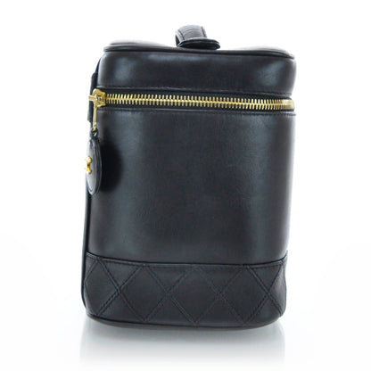 Chanel Lambskin Vanity Cosmetic Bag Black 3 of 9