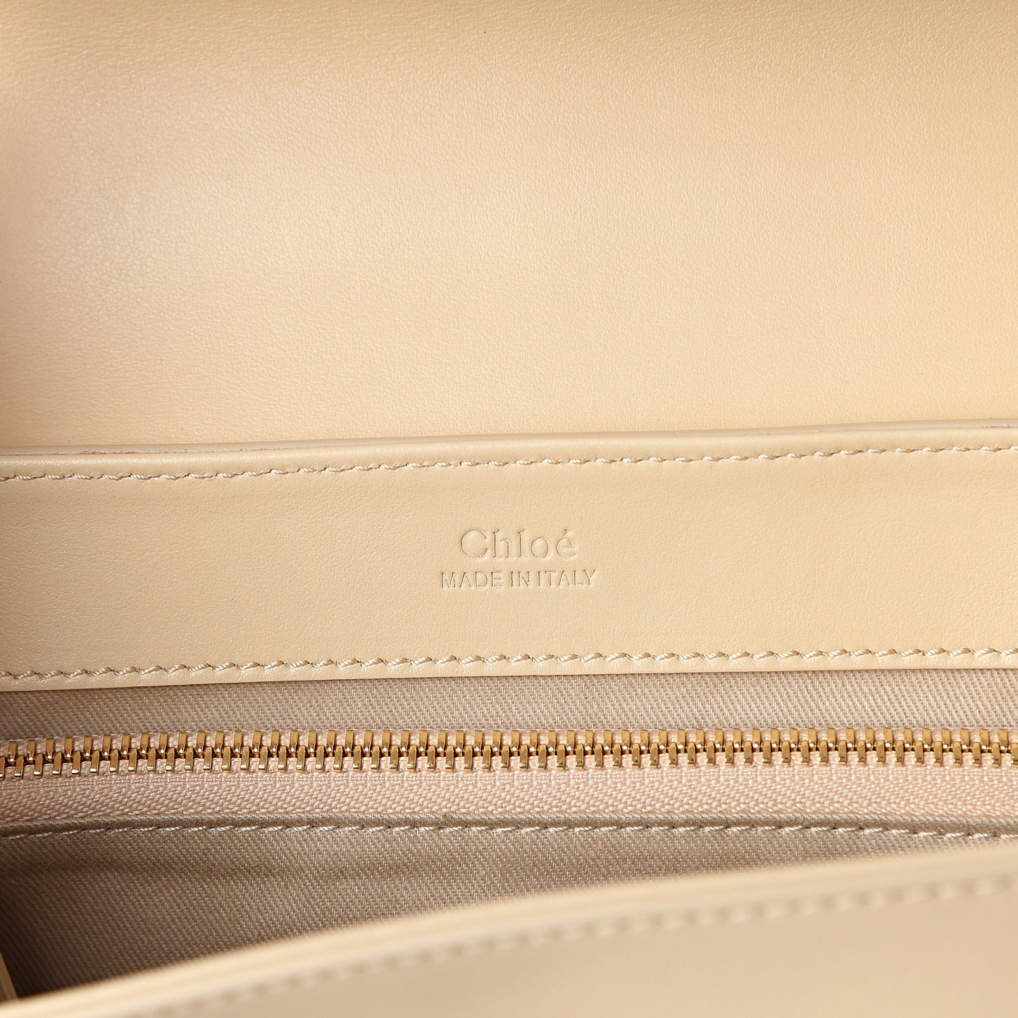 Calfskin Small C Double Carry Blondie Beige
