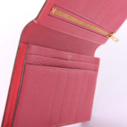 Hermes Chevre Mysore Bearn Gusset Wallet Rose Azalee 5 of 13