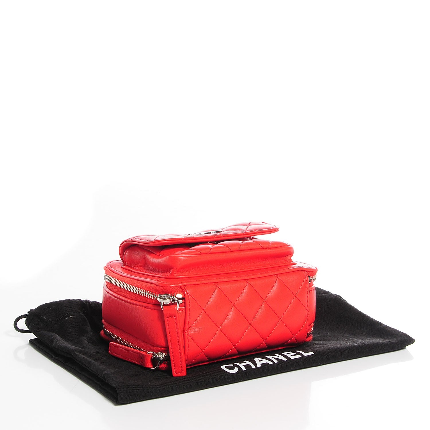 Chanel Lambskin Quilted Mini Pocket Box Red 4 of 7
