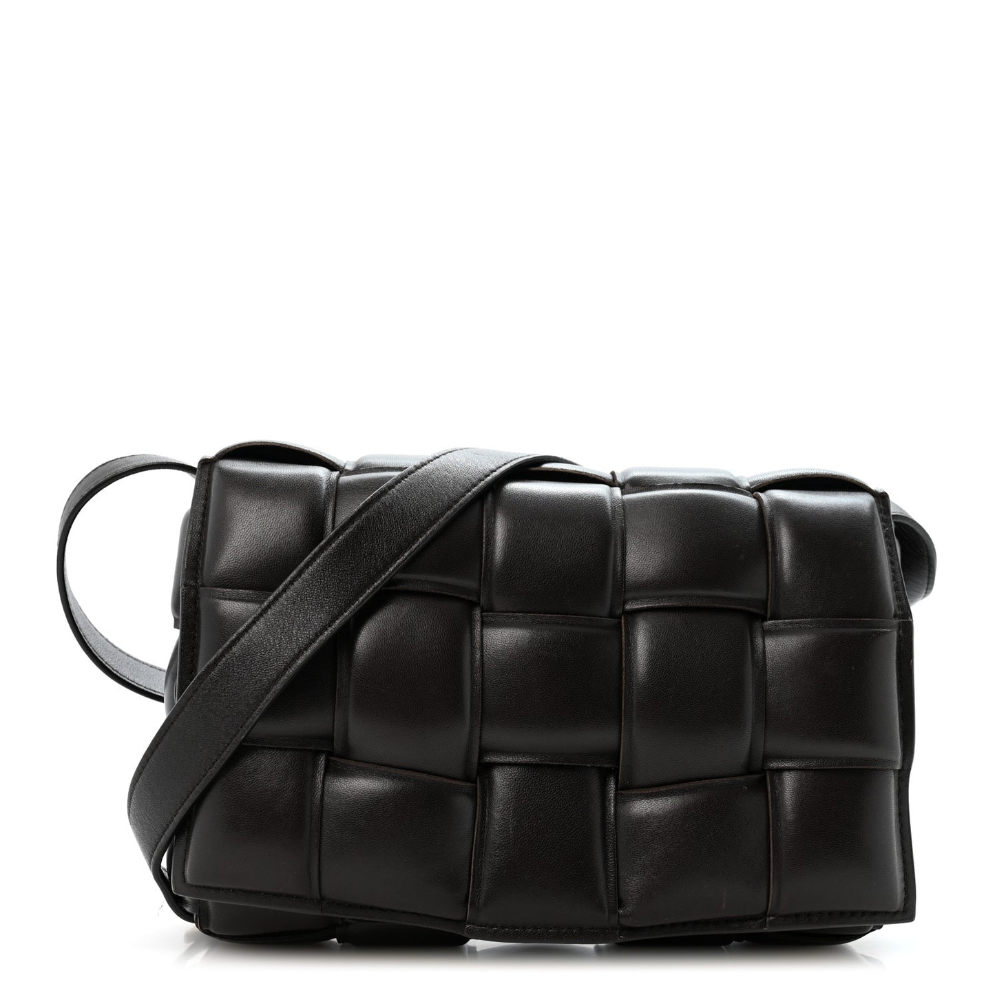 Nappa Maxi Intrecciato Padded Cassette Crossbody Bag Fondant