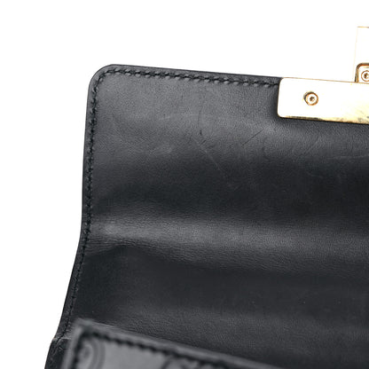 Gucci Guccissima Small Padlock Shoulder Bag Black 16 of 18