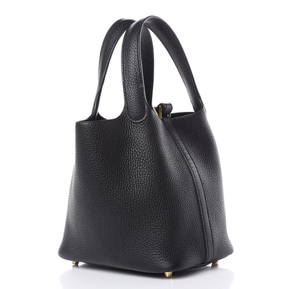 Hermes Taurillon Clemence Picotin Lock 18 PM Black 4 of 10