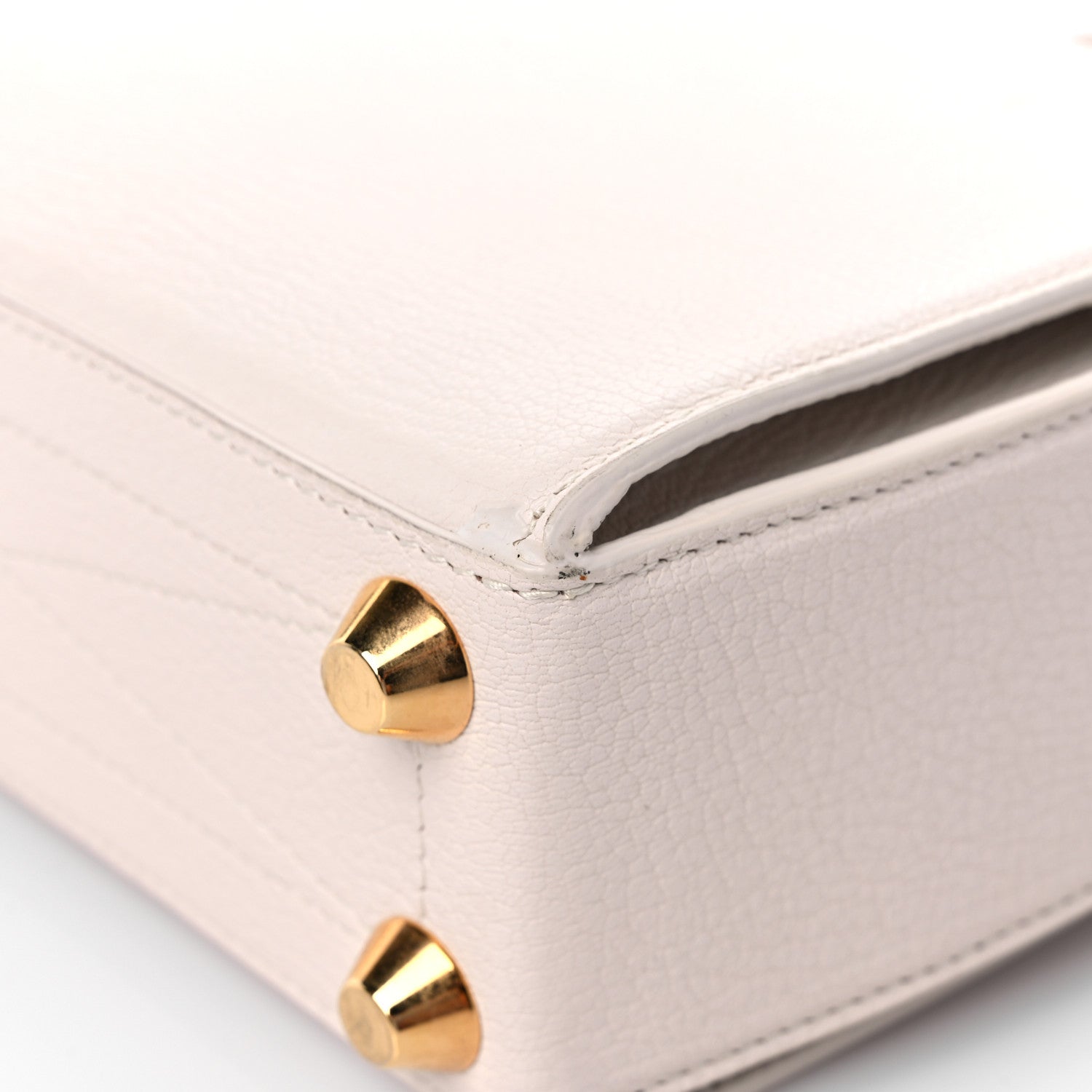 Alexander McQueen Silky Amish Grain Calfskin Box Shoulder Bag 19 Off White 10 of 14