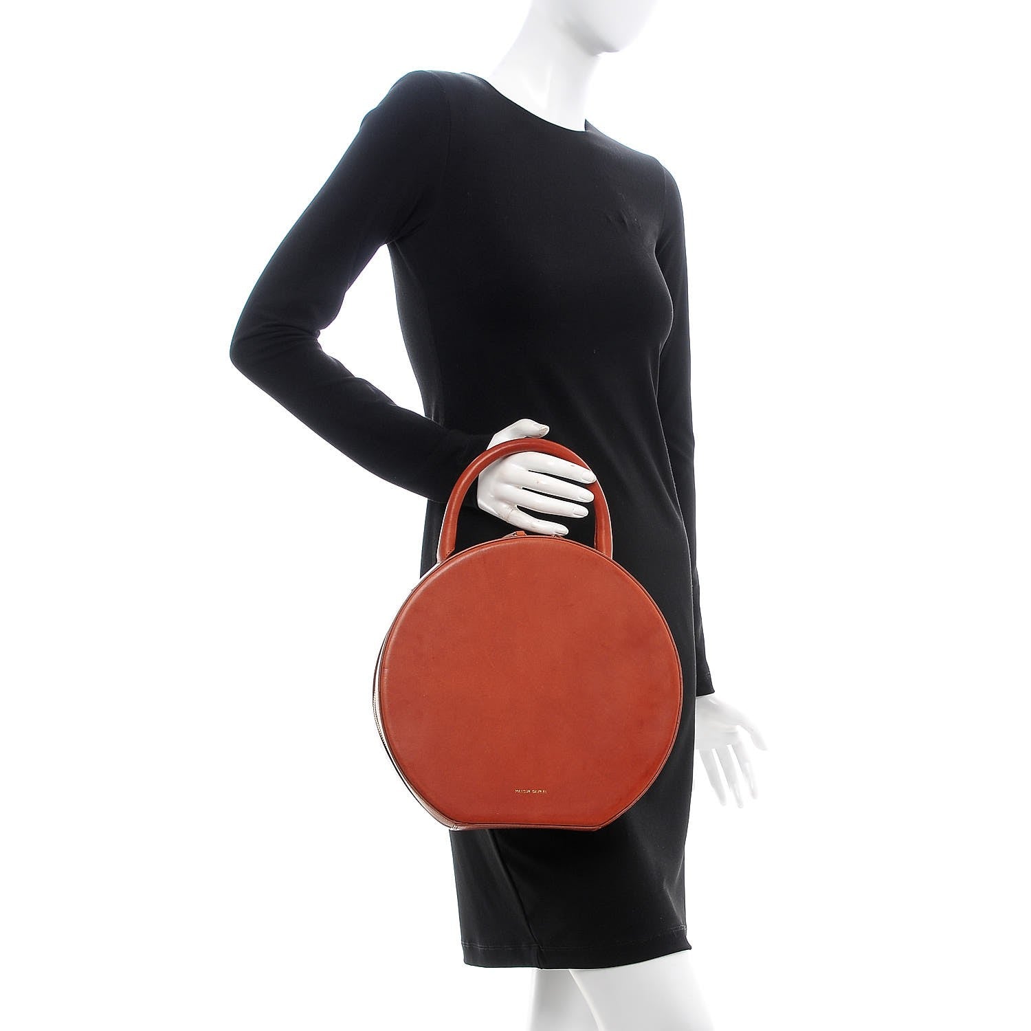 Mansur Gavriel Calfskin Circle Bag Brandy 2 of 10