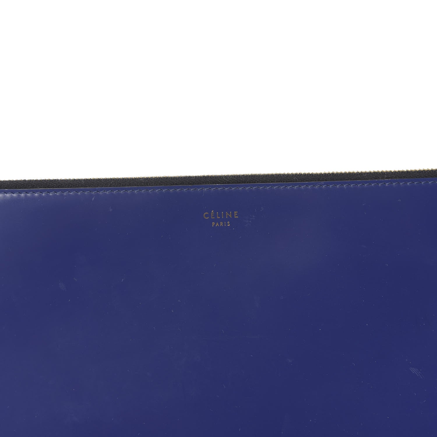 Celine Smooth Calfskin Zip Pouch Indigo 10 of 10