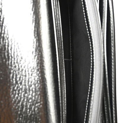 Gucci Metallic Dollar Calfskin GG Marmont Continental Wallet Silver 5 of 8