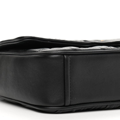 Prada Nappa Gaufre Medium Chain Flap Shoulder Bag Black 8 of 11