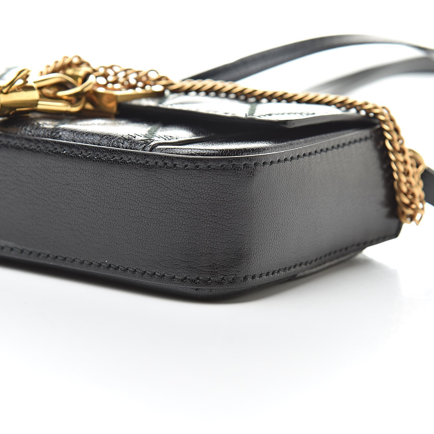 Givenchy Goatskin Quilted GV3 Mini Pocket Convertible Bag Black 9 of 10