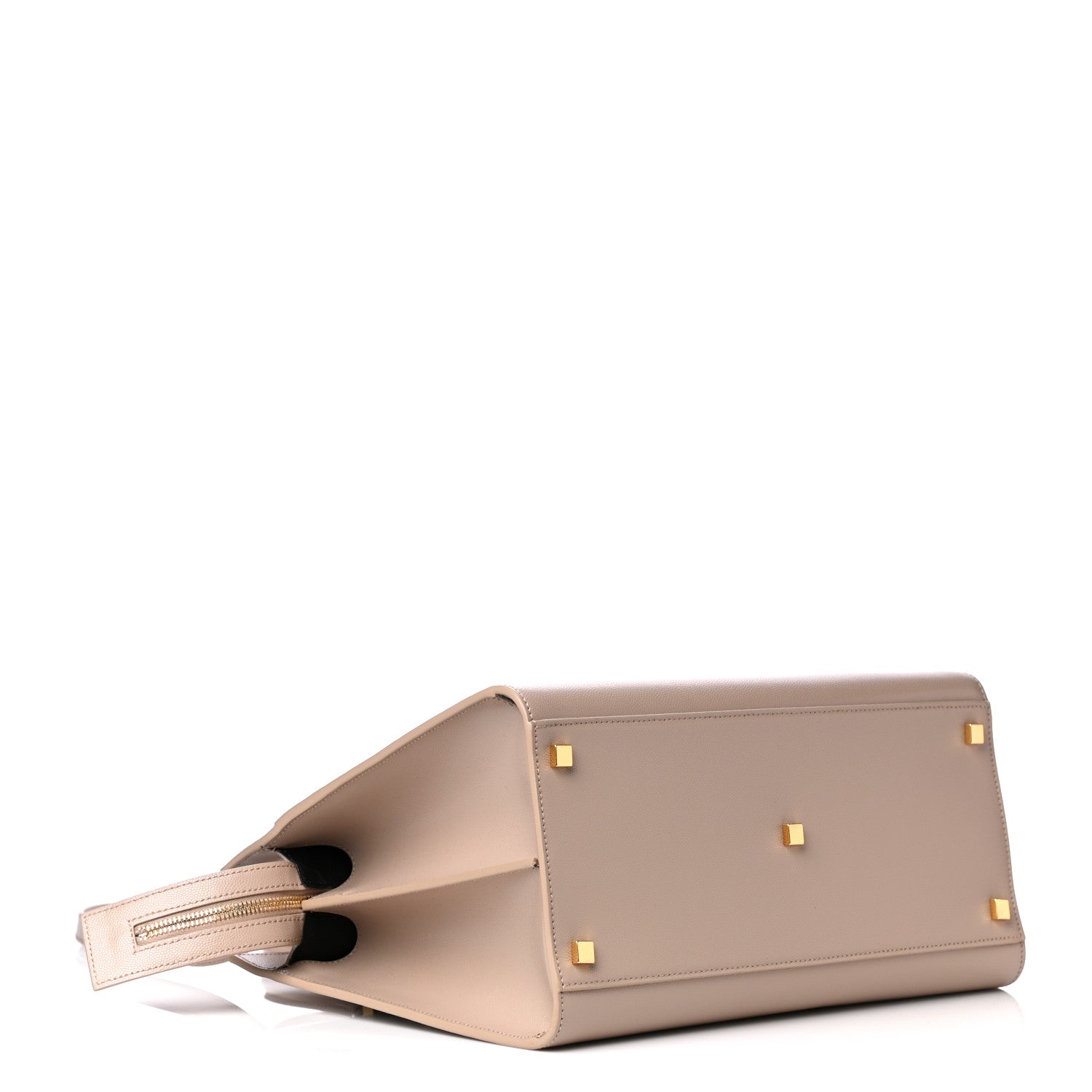 Saint Laurent Grain De Poudre Medium Uptown Tote Beige 5 of 9