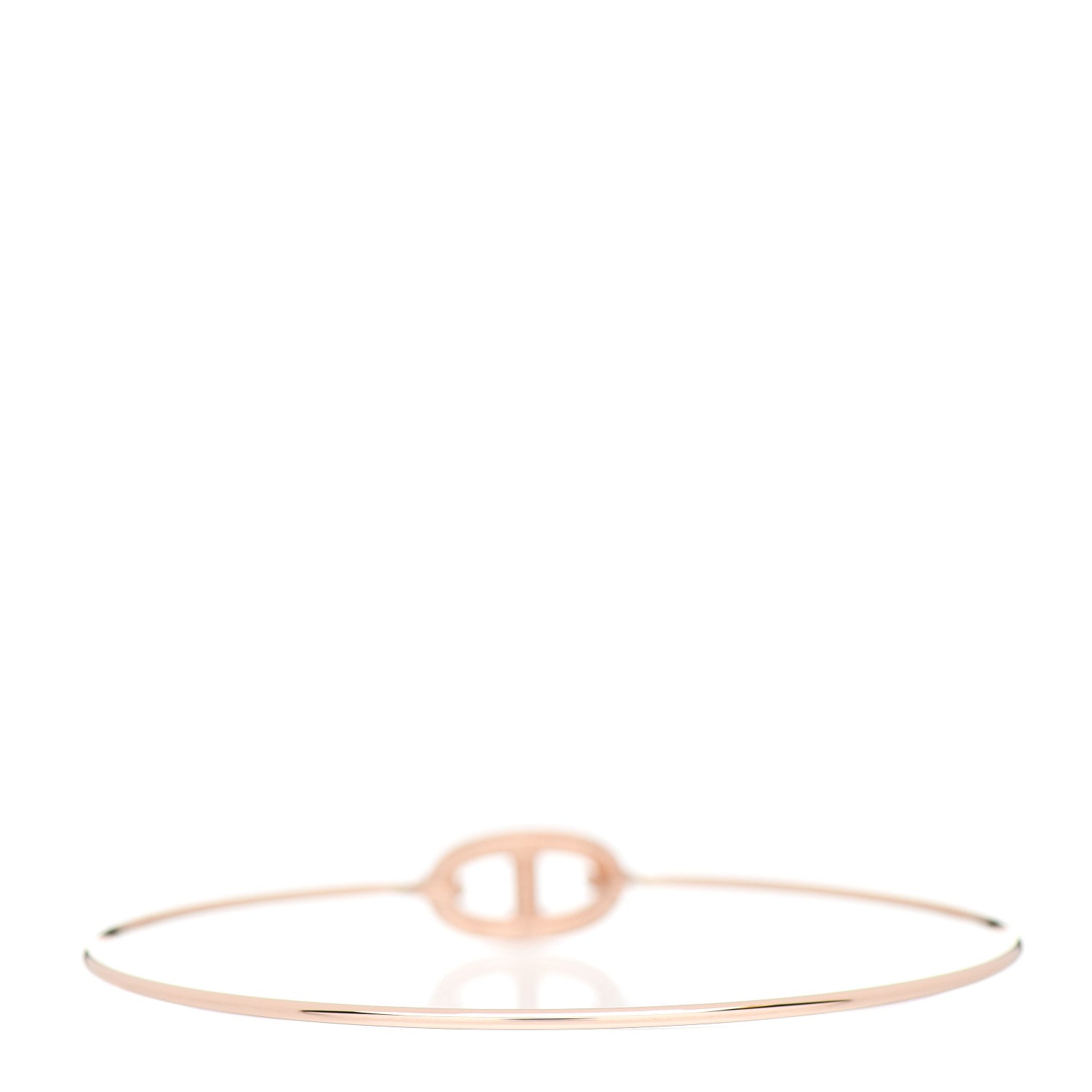 Hermes 18K Rose Gold PM Ronde Chaine d'Ancre Bracelet 2 of 4