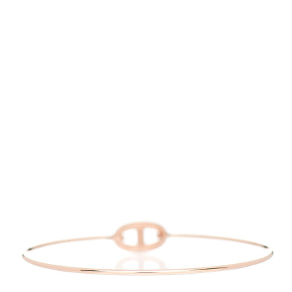 Hermes 18K Rose Gold PM Ronde Chaine d'Ancre Bracelet 2 of 4