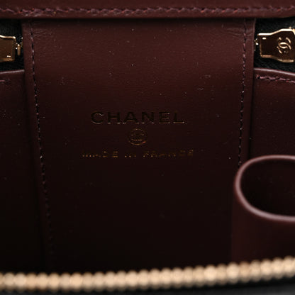 Chanel Caviar Quilted Mini Vanity Case With Chain Black 6 of 11