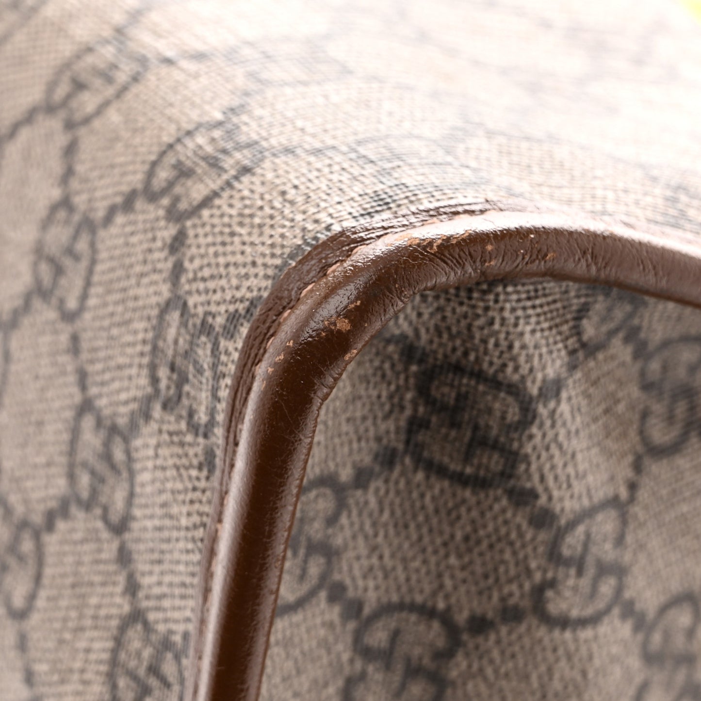 GG Supreme Monogram Fake/Not Large Retro Interlocking G Tote Bag Beige Brown Sugar