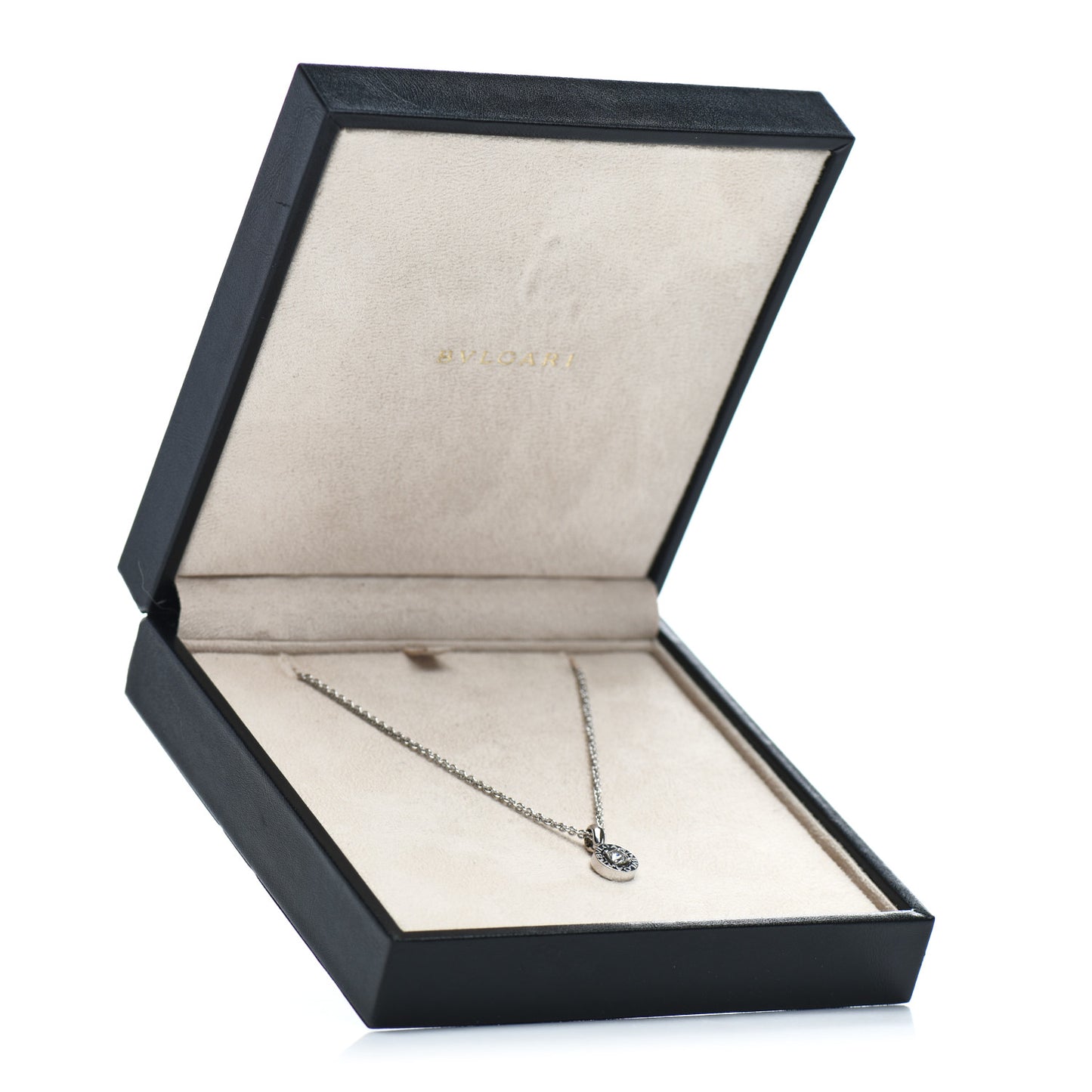 18K White Gold Diamond .25ct BVLGARI BVLGARI Pendant Necklace