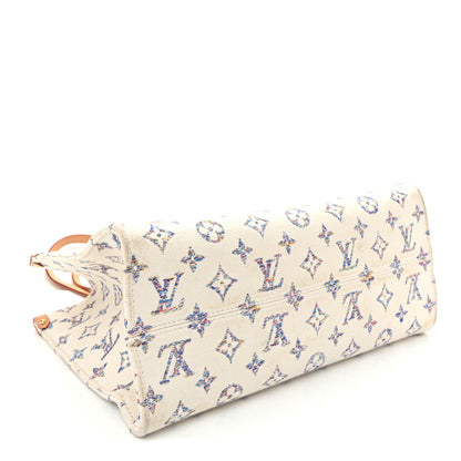 Louis Vuitton Monogram Jacquard Nautical Onthego MM Multicolor Beige 4 of 12
