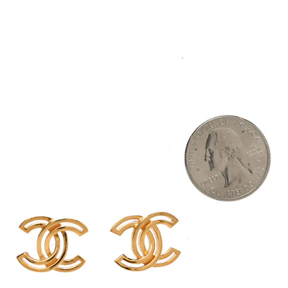 Chanel Metal Obazine CC Earrings Gold 2 of 5