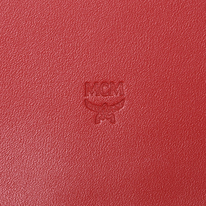 MCM Calfskin Large Karoline Crossbody Wallet Red 6 of 8