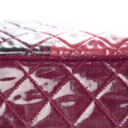 Chanel Vinyl Funny Tweed Patchwork Tote Fuchsia 19 of 20