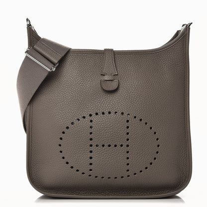 Hermes Taurillon Clemence Evelyne III PM Etain 1 of 9