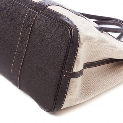 Hermes Toile Buffle Gala Garden Party Tote 49 GM Marron Fonce 4 of 7