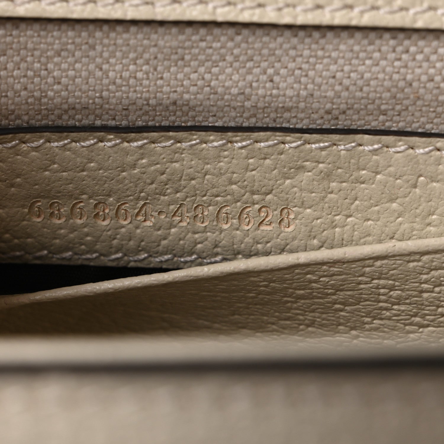 Gucci Monogram Jumbo GG Textured Dollar Calfskin Web Small Bamboo 1947 Top Handle Bag Off White 7 of 10