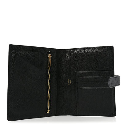 Hermes Chevre Mysore Bearn Compact Wallet Black 5 of 6