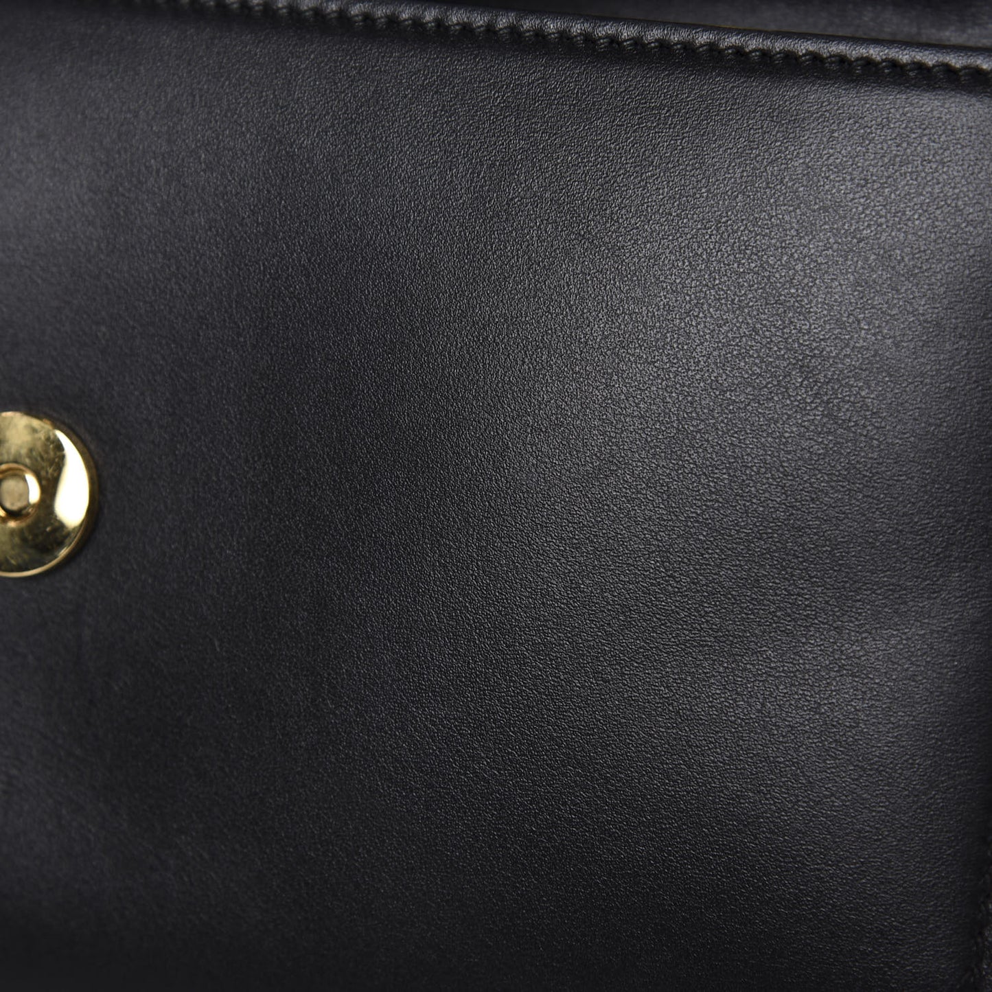 Smooth Calfskin Small Zumi Top Handle Shoulder Bag Black