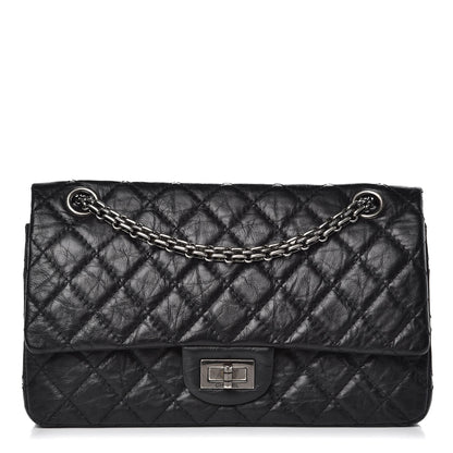 Chanel Aged Calfskin Quilted 2.55 Reissue 225 Flap Black 1 of 8