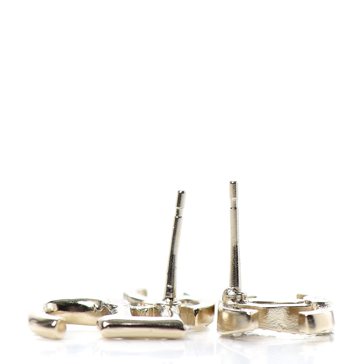 Crystal CC No 5 Earrings Gold