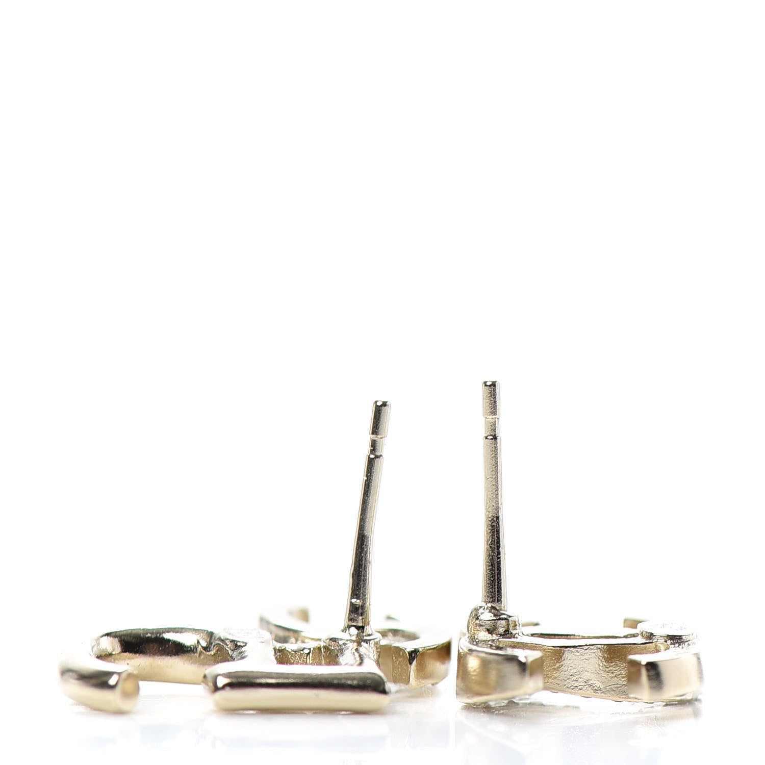 Chanel Crystal CC No 5 Earrings Gold 3 of 4