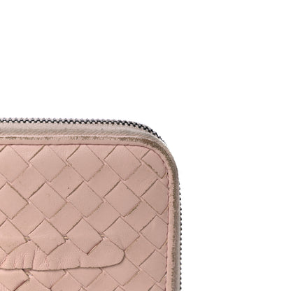 Bottega Veneta Nappa Intrecciato Zip Around Wallet Petal Pink 24 of 36