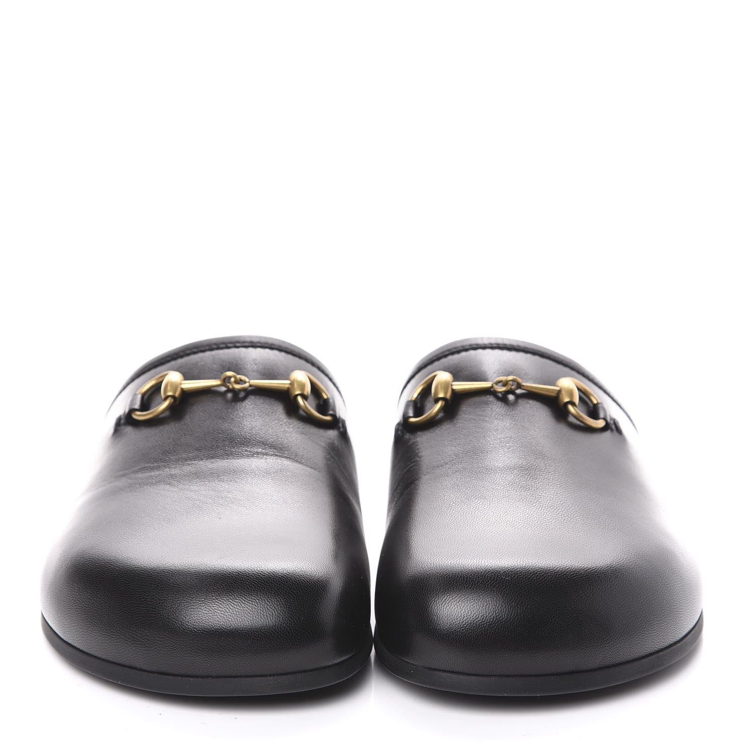 Gucci Malaga Kid Womens Horsebit River Slippers 36 Black 2 of 9