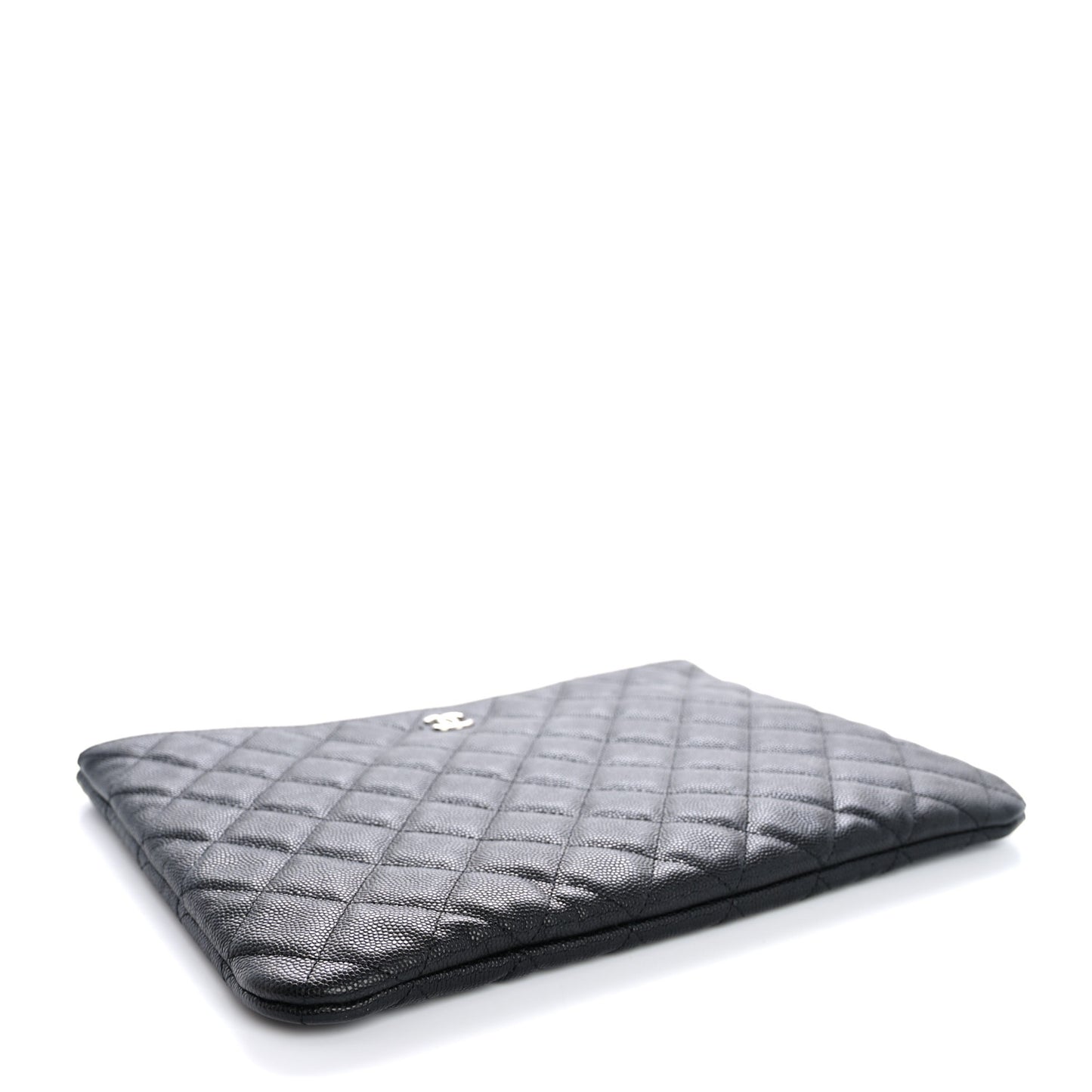Caviar Quilted Medium Cosmetic Case Black