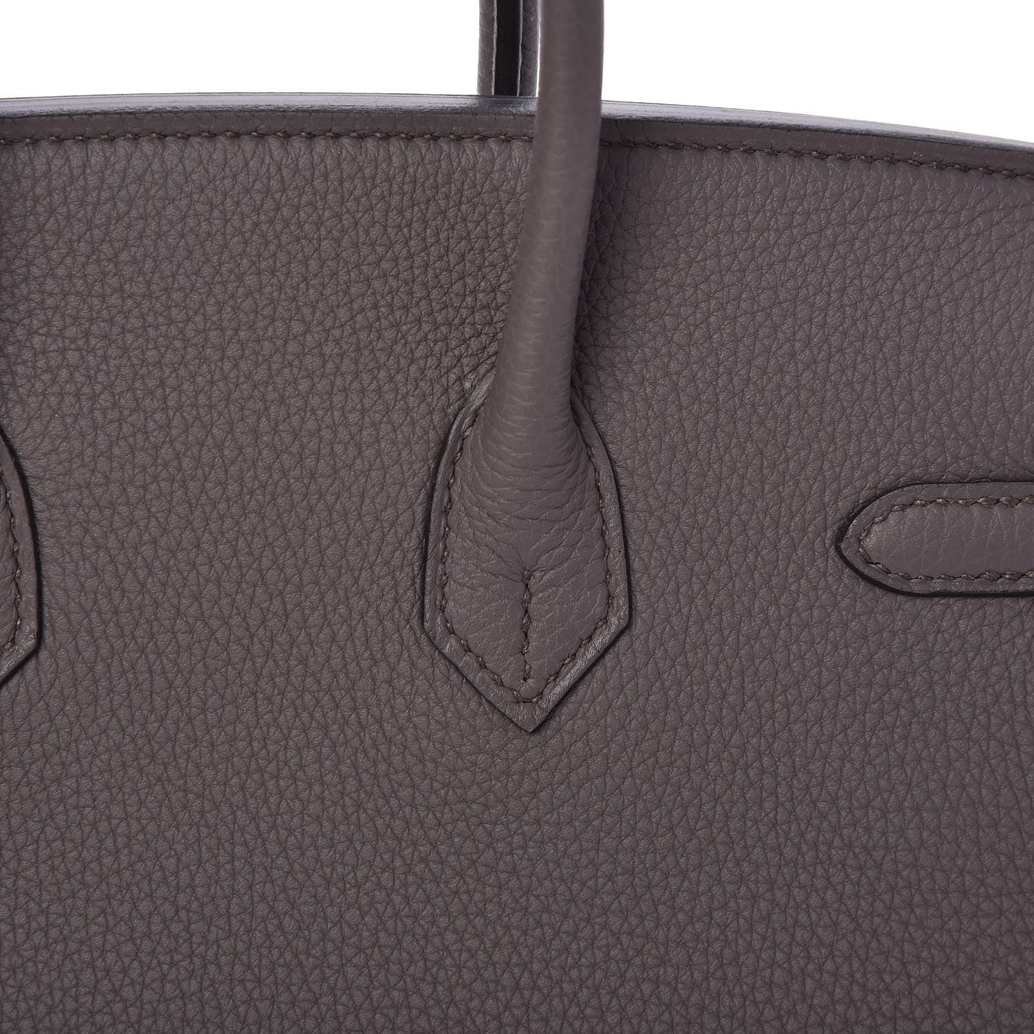 Hermes Togo Birkin 25 Etain 31 of 33
