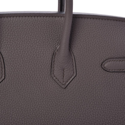 Hermes Togo Birkin 25 Etain 31 of 33