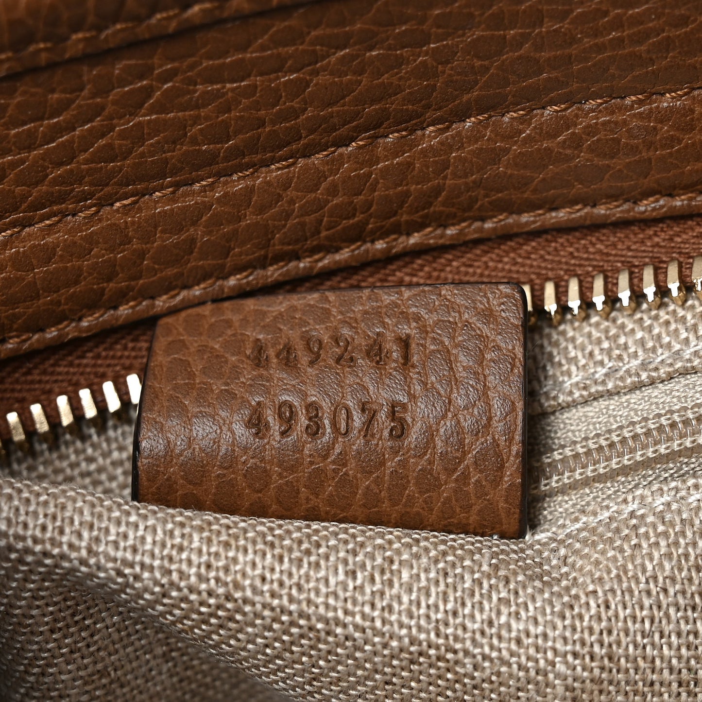 Monogram Small Bree Tote Beige Tabacco